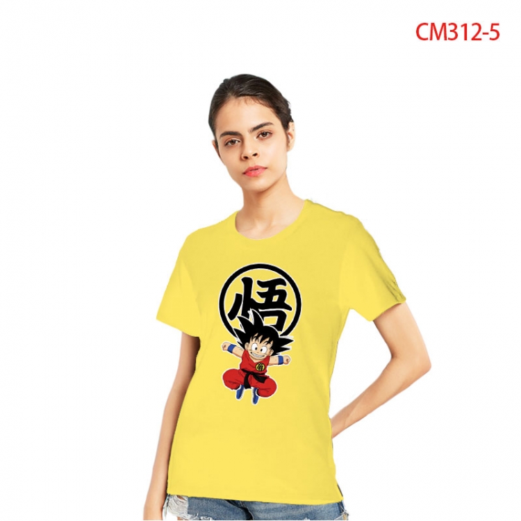DRAGON BALL Women's Printed short-sleeved cotton T-shirt from S to 3XL CM3125