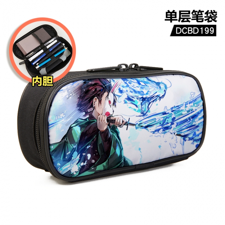 Demon Slayer Kimets Anime single layer waterproof pen case 25X7X12CM DCBD199