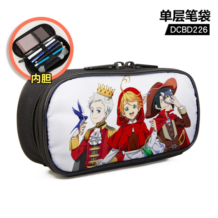 The Promised Neverland Anime single layer waterproof pen case 25X7X12CM DCBD226