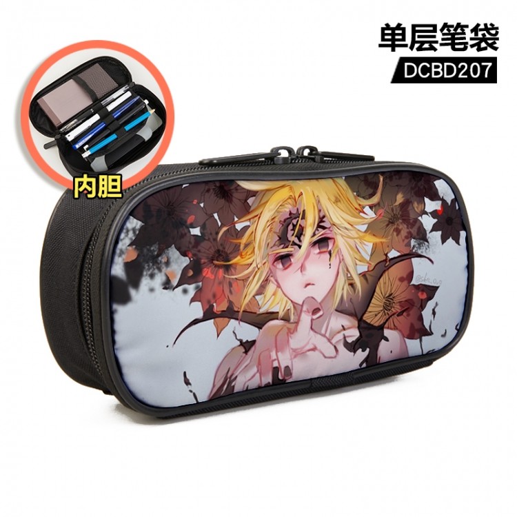 The Seven Deadly Sins Anime single layer waterproof pen case 25X7X12CM DCBD207