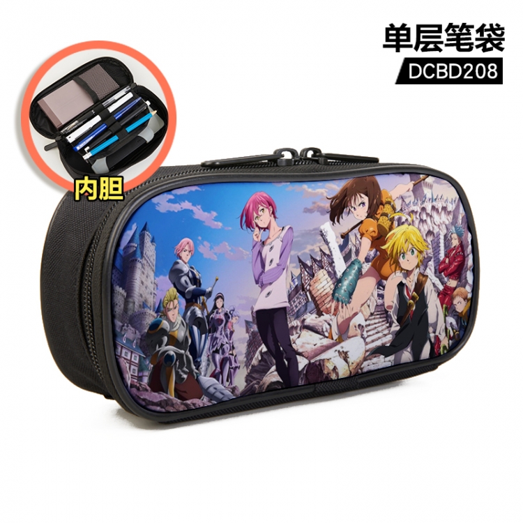 The Seven Deadly Sins Anime single layer waterproof pen case 25X7X12CM DCBD208