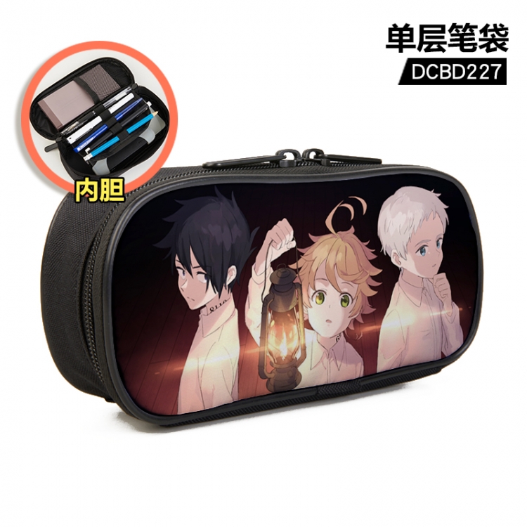 The Promised Neverland Anime single layer waterproof pen case 25X7X12CM DCBD227