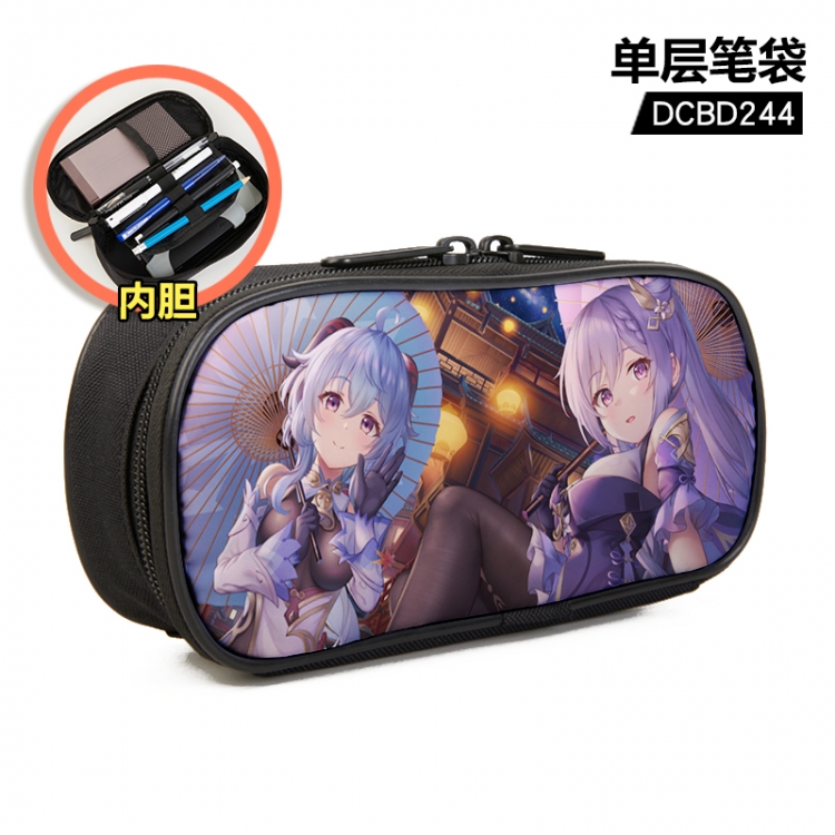 Genshin Impact Anime single layer waterproof pen case 25X7X12CM DCBD244