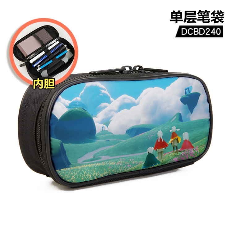 Sky encounter Anime single layer waterproof pen case 25X7X12CM DCBD240