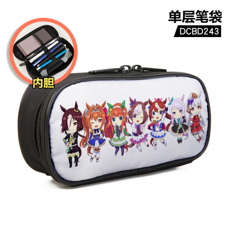 Pretty Derby Anime single layer waterproof pen case 25X7X12CM DCBD243