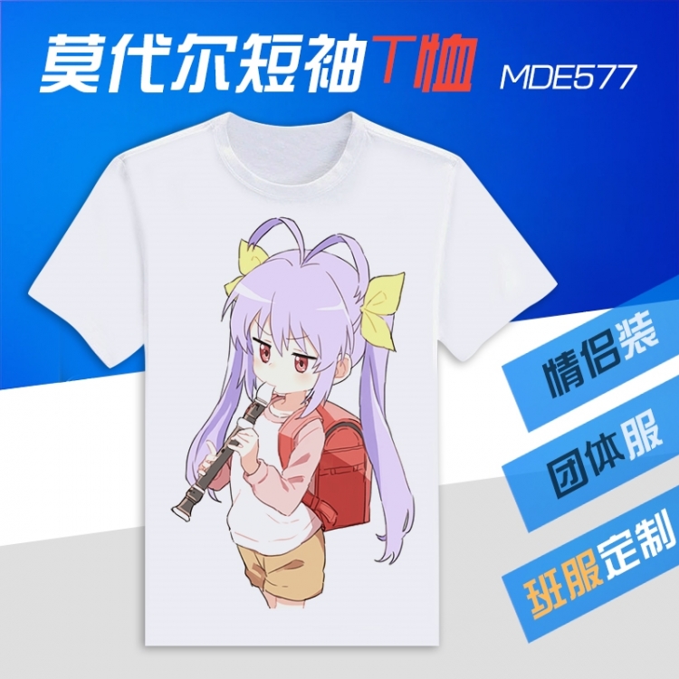 Non Non Biyori Animation Round neck modal T-shirt  can be customized by single style MDE577