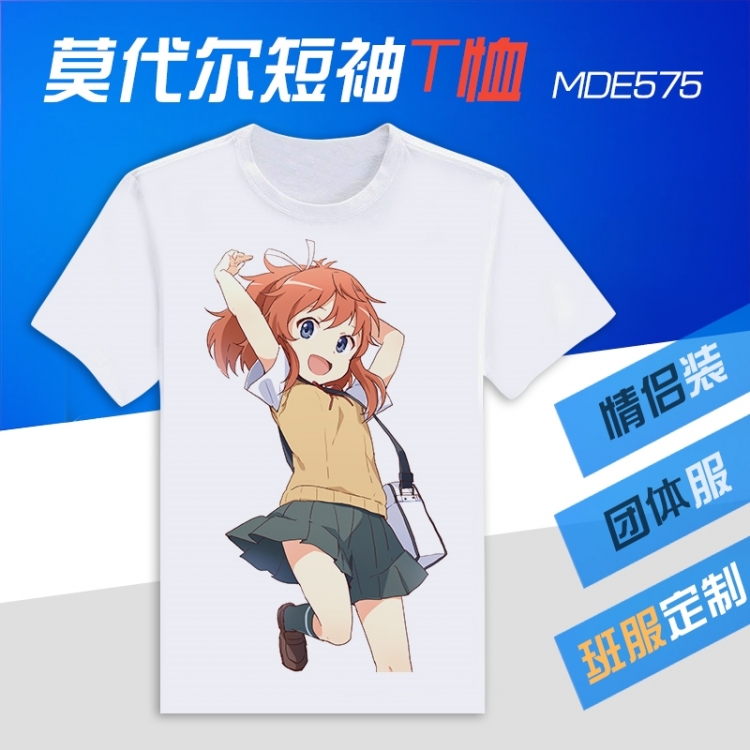 Non Non Biyori Animation Round neck modal T-shirt  can be customized by single style MDE575