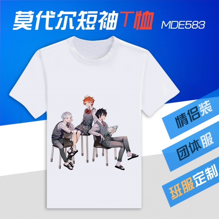 The Promised Neverland Animation Round neck modal T-shirt  can be customized by single style MDE583