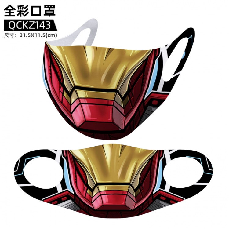 Iron Man full color mask 31.5X11.5cm price for 5 pcs QCKZ143