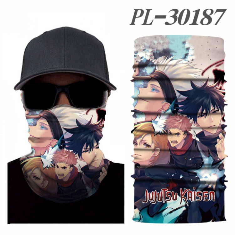 Jujutsu Kaisen Color printing magic turban scarf- price for 5 pcs PL-30187