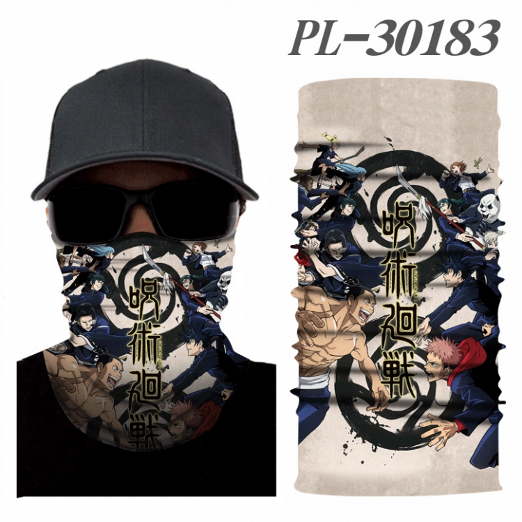 Jujutsu Kaisen Color printing magic turban scarf- price for 5 pcs PL-30183