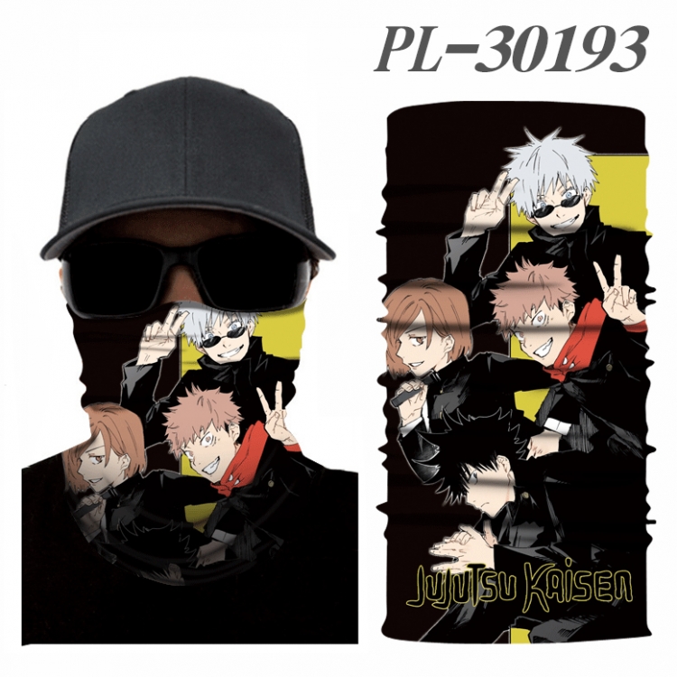 Jujutsu Kaisen Color printing magic turban scarf- price for 5 pcs PL-30193