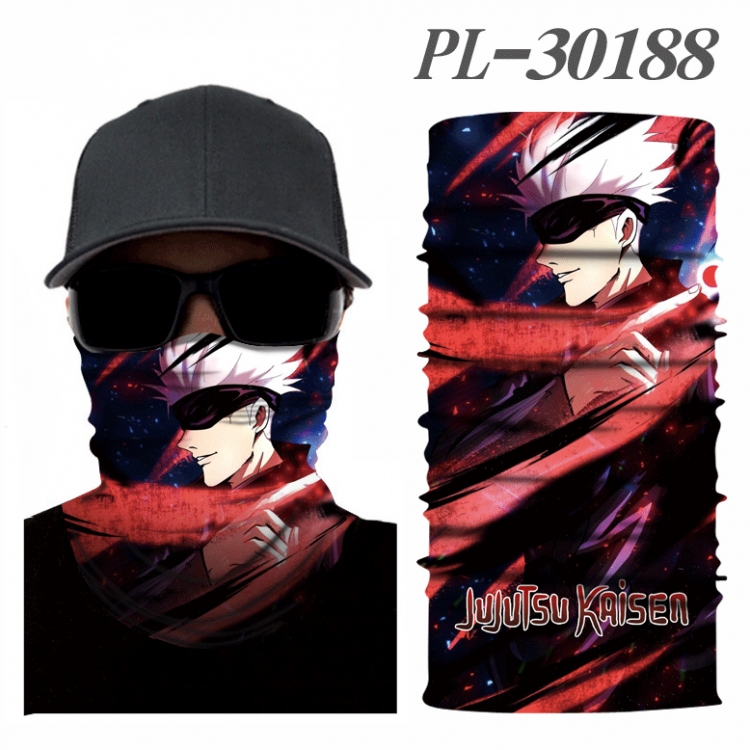 Jujutsu Kaisen Color printing magic turban scarf- price for 5 pcs PL-30188