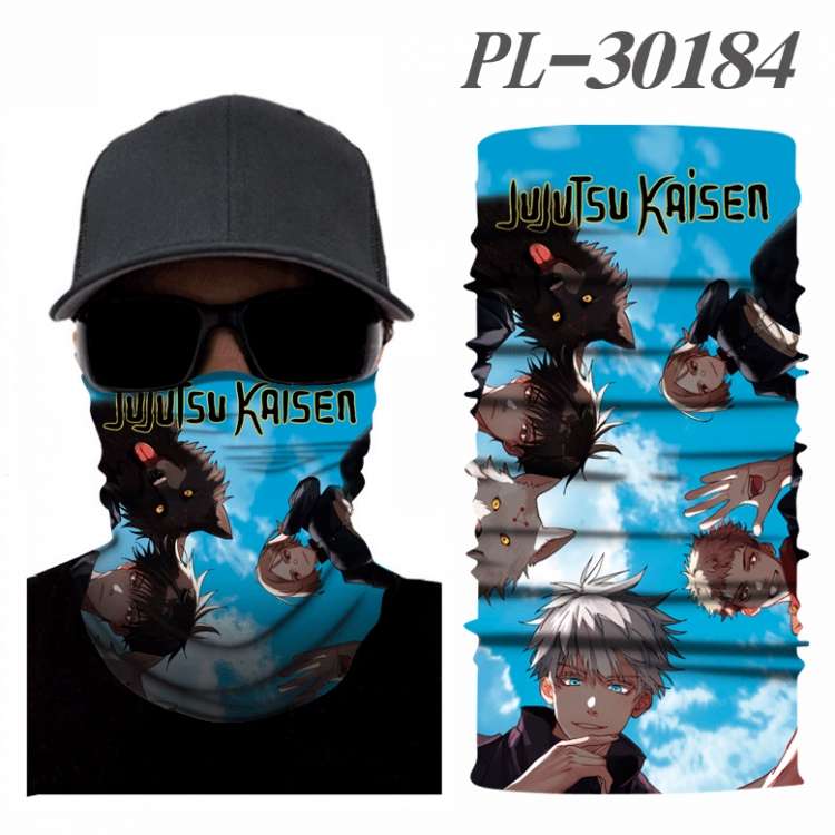 Jujutsu Kaisen Color printing magic turban scarf- price for 5 pcs PL-30184