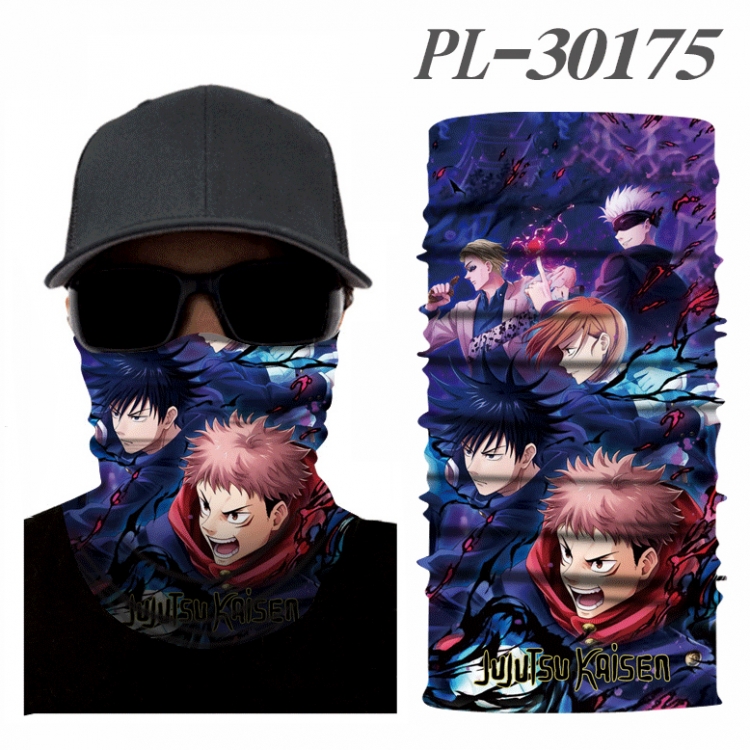 Jujutsu Kaisen Color printing magic turban scarf- price for 5 pcs PL-30175