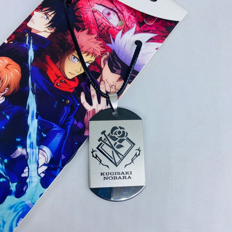 Jujutsu Kaisen Anime Metal Army Necklace  price for 5 pcs