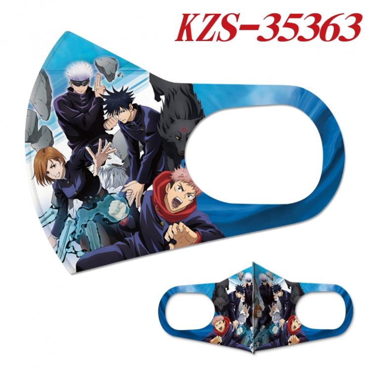 Jujutsu Kaisen Anime full-color two-piece Masks price for 5 pcs  KZS-35363A