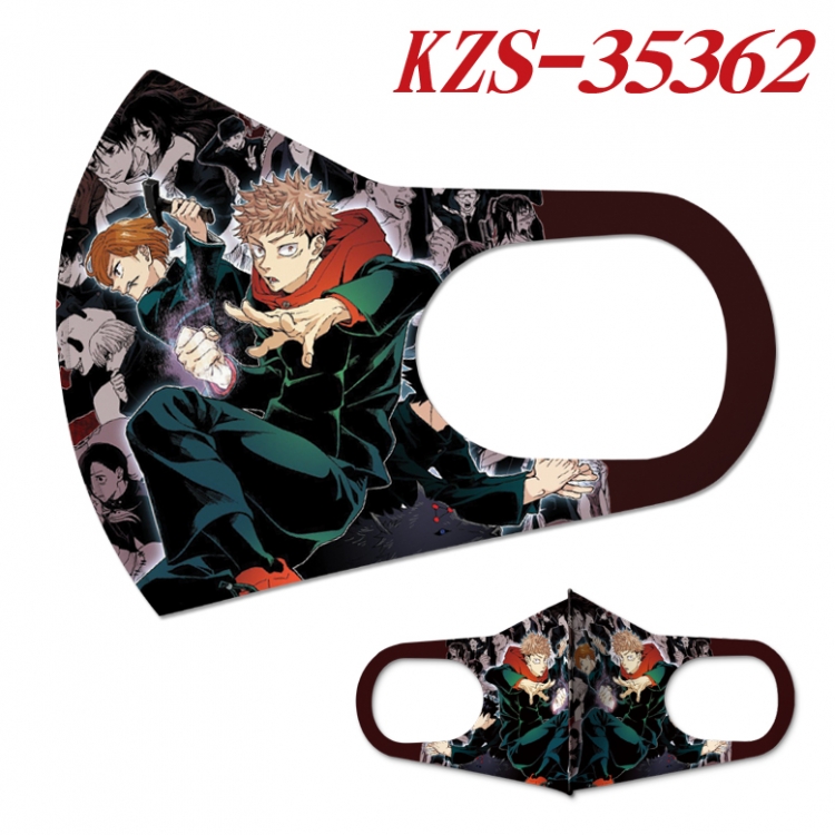 Jujutsu Kaisen Anime full-color two-piece Masks price for 5 pcs  KZS-35362A