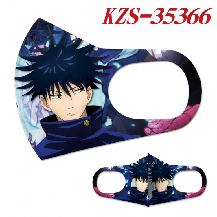 Jujutsu Kaisen Anime full-color two-piece Masks price for 5 pcs KZS-35366A