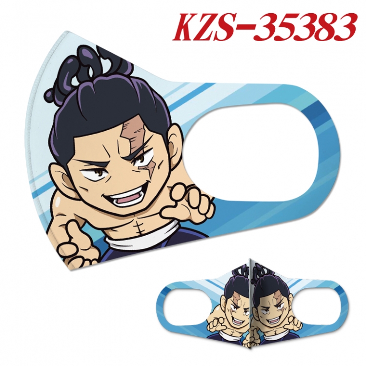 Jujutsu Kaisen Anime full-color two-piece Masks price for 5 pcs KZS-35383A