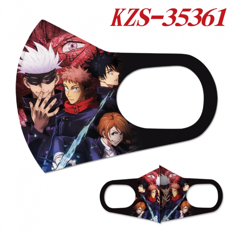 Jujutsu Kaisen Anime full-color two-piece Masks price for 5 pcs KZS-35361A