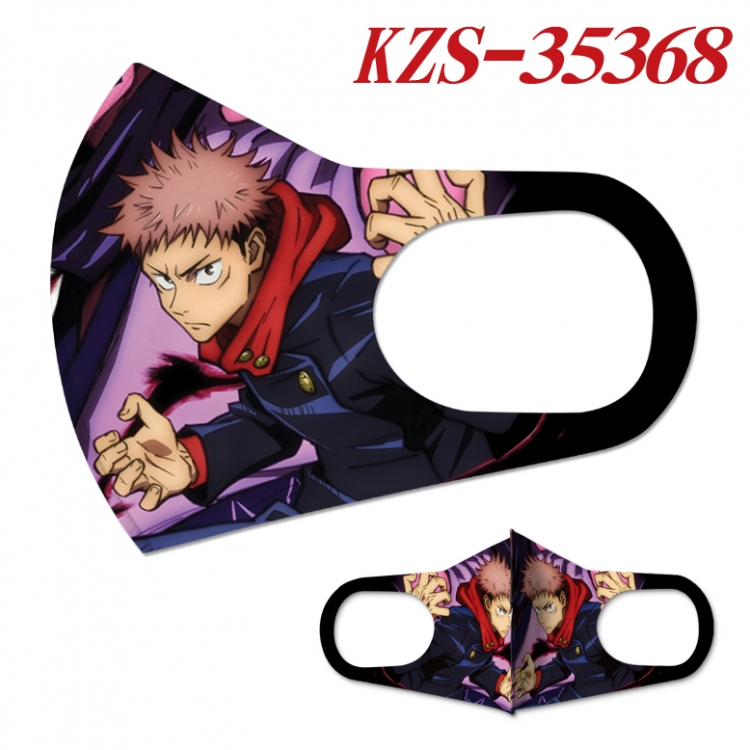 Jujutsu Kaisen Anime full-color two-piece Masks price for 5 pcs KZS-35368A