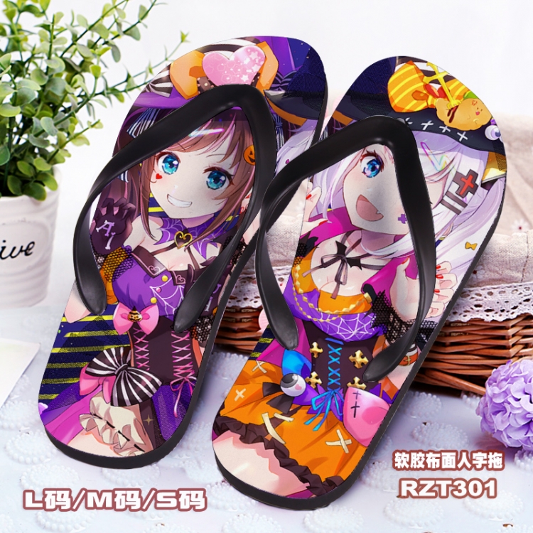 Youtuber  Cloth surface Flip-flops slipper S.M.L  RZT301