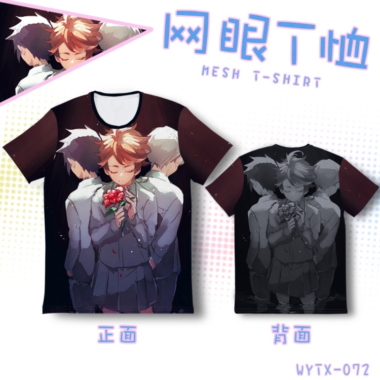 The Promised Neverland Full color mesh T-shirt short sleeve 9 sizes from XS to XXXXXL  WYTX072