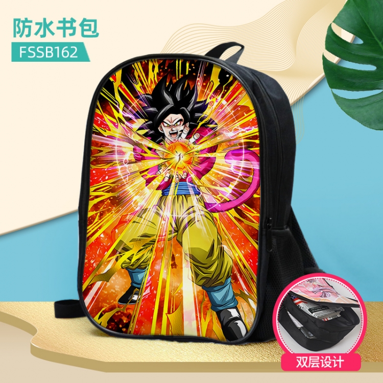 DRAGON BALL Anime double-layer waterproof schoolbag about 40×30×17cm, single style can be customized FSSB162