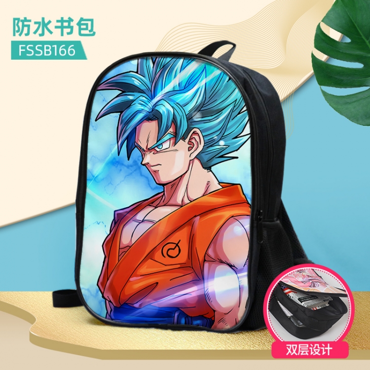 DRAGON BALL Anime double-layer waterproof schoolbag about 40×30×17cm, single style can be customized FSSB166