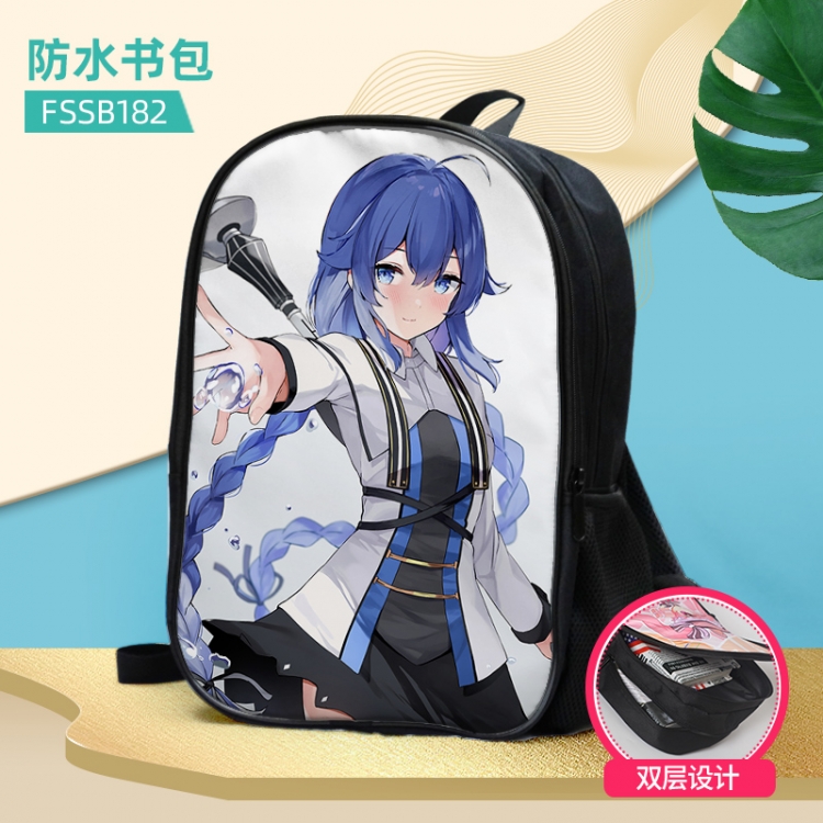 Jobless Reincarnation Anime double-layer waterproof schoolbag about 40×30×17cm, single style can be customized FSSB182