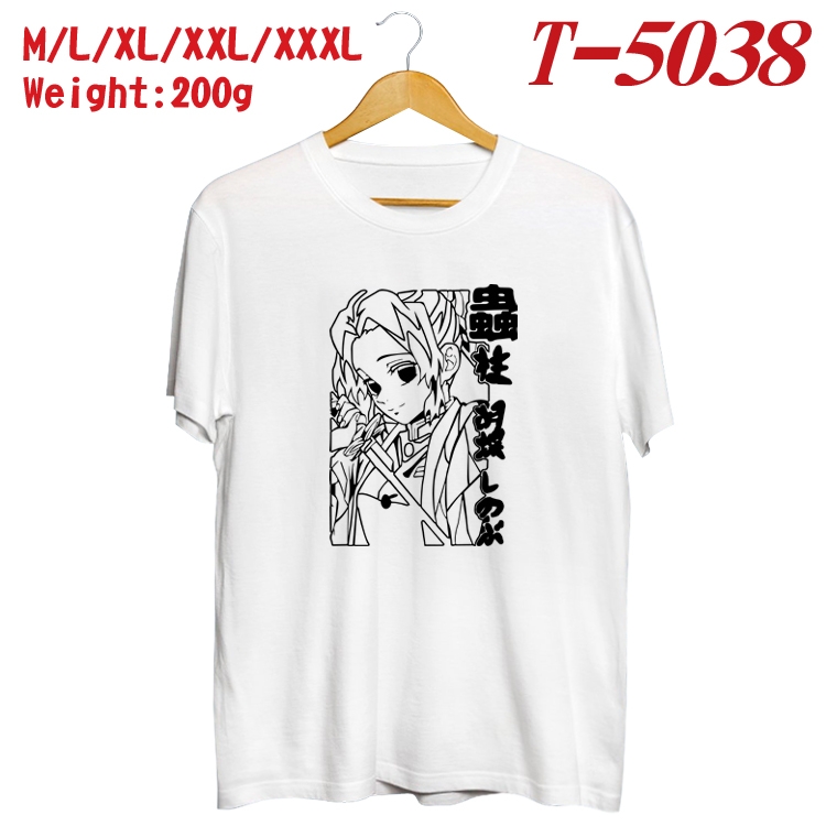 Demon Slayer Kimets Anime digital printed cotton T-shirt T-5038