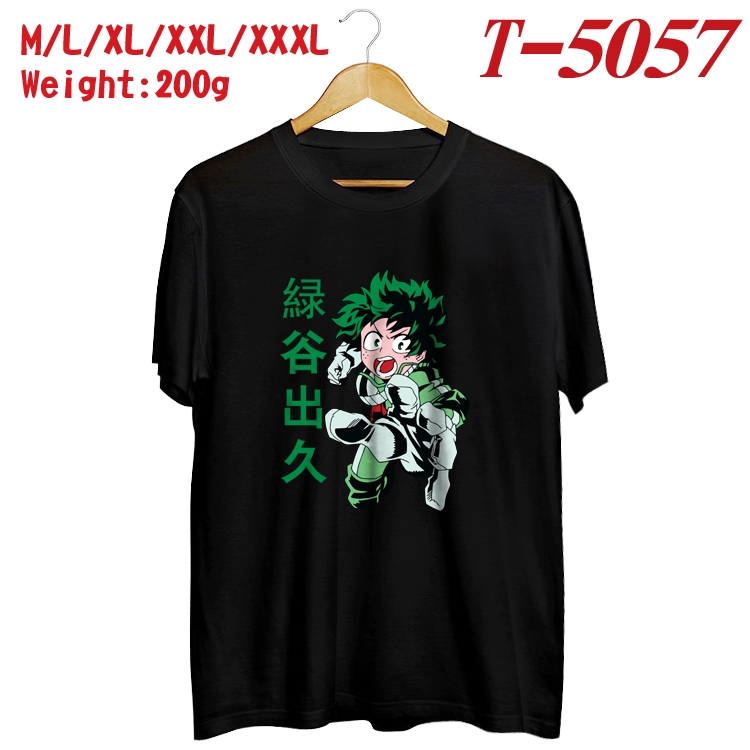 My Hero Academia Anime digital printed cotton T-shirt T-5057