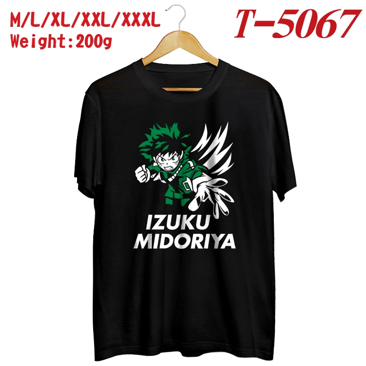 My Hero Academia Anime digital printed cotton T-shirt T-5067