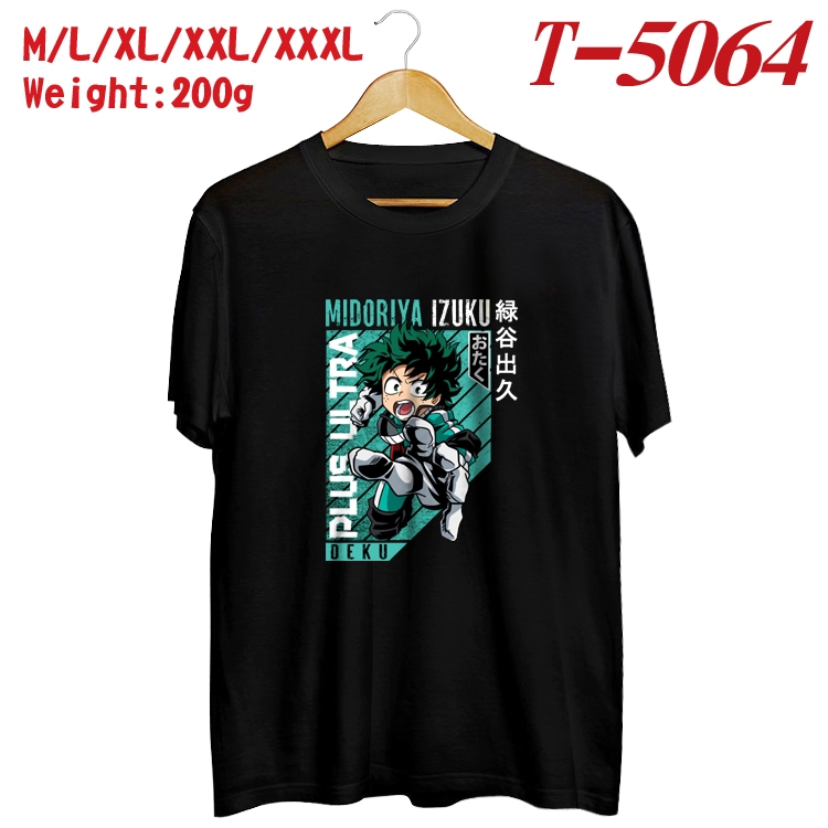 My Hero Academia Anime digital printed cotton T-shirt T-5064