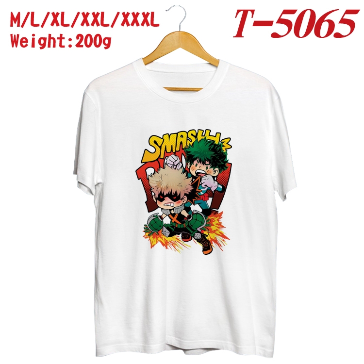 My Hero Academia Anime digital printed cotton T-shirt T-5065