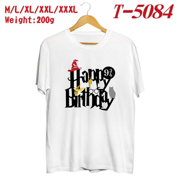 Harry Potter Anime digital printed cotton T-shirt T-5084 