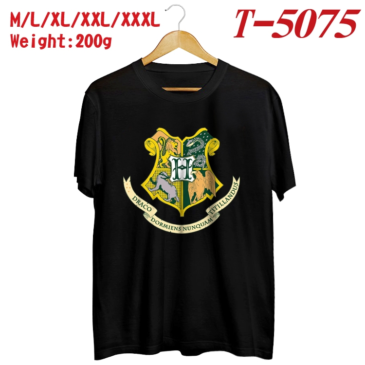 Harry Potter Anime digital printed cotton T-shirt T-5075
