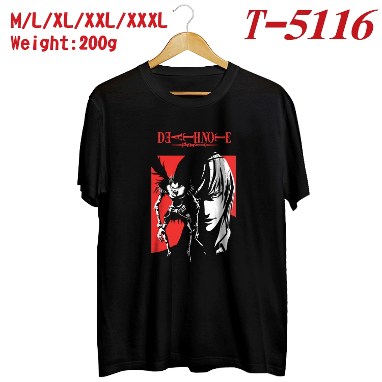 Death note Anime digital printed cotton T-shirt  T-5116