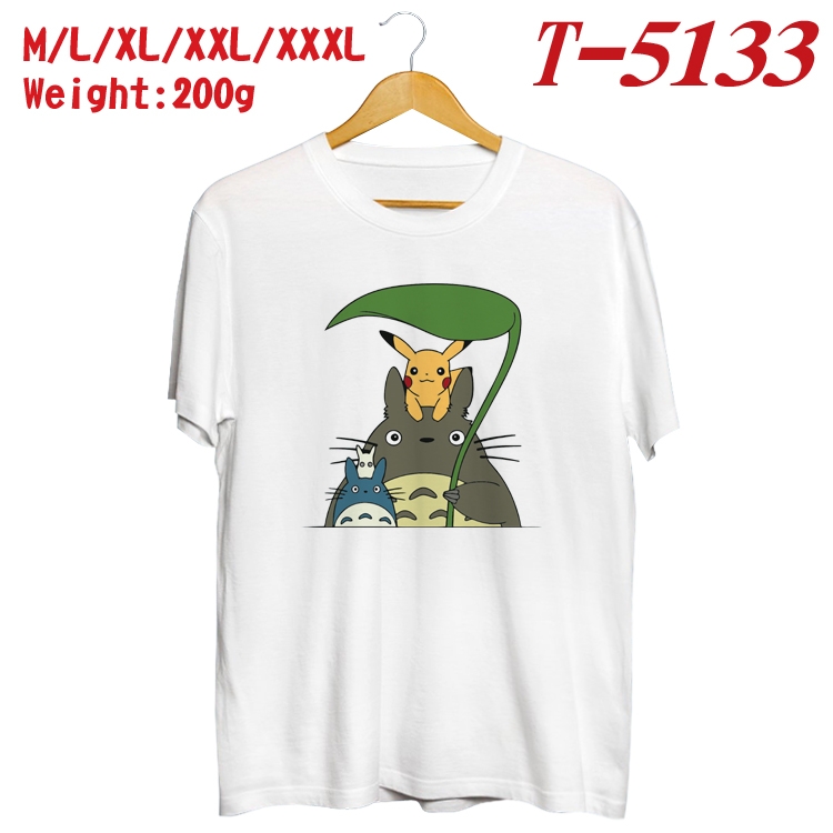 TOTORO Anime digital printed cotton T-shirt T-5133
