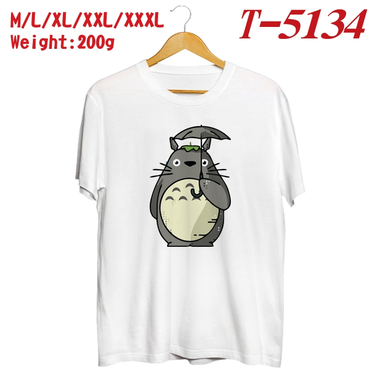 TOTORO Anime digital printed cotton T-shirt T-5134