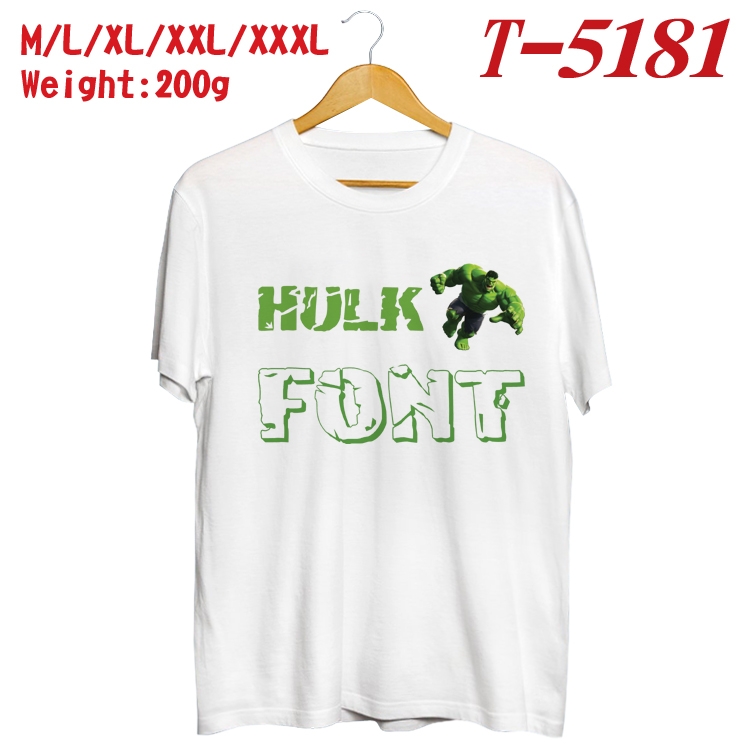 Marvel Anime digital printed cotton T-shirt T-5181