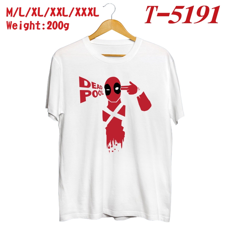 Marvel Anime digital printed cotton T-shirt T-5191