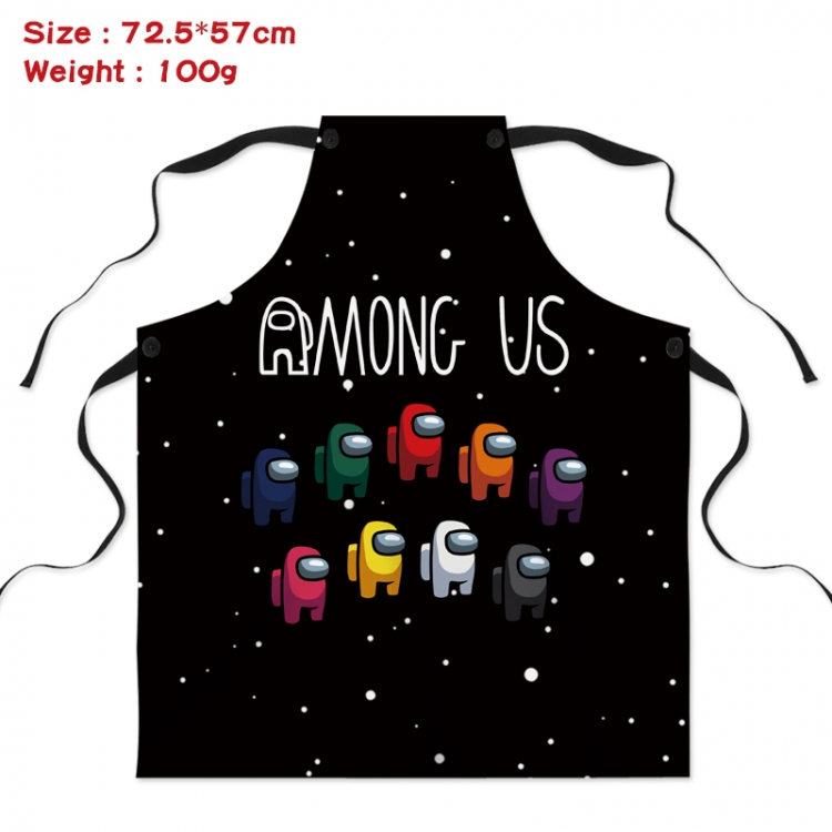 Among-us Anime creative digital printing apron Style 17