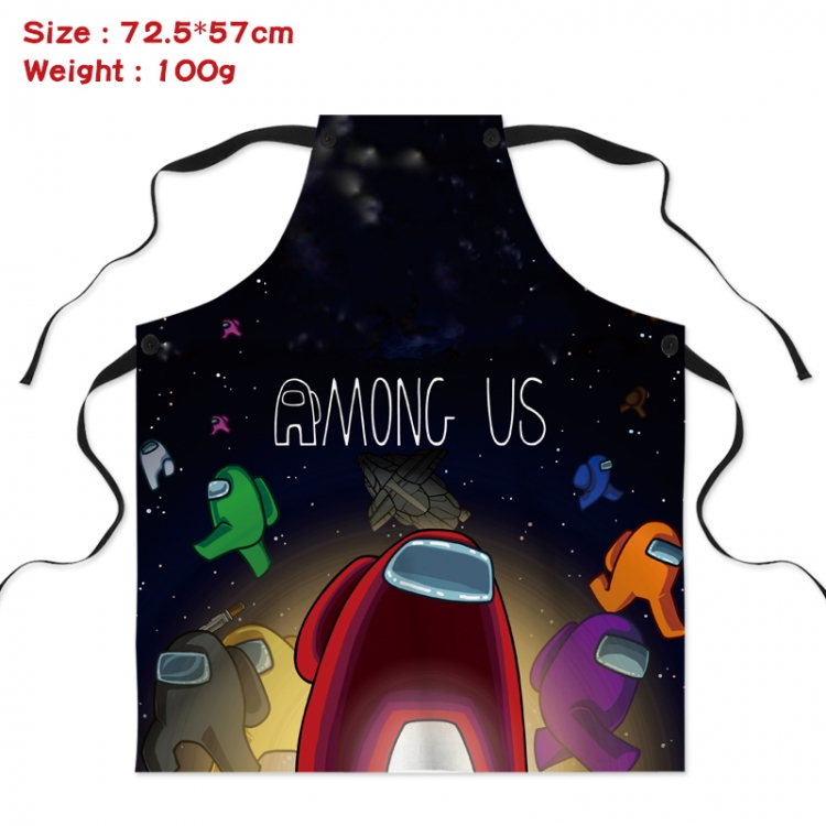 Among-us Anime creative digital printing apron Style 19