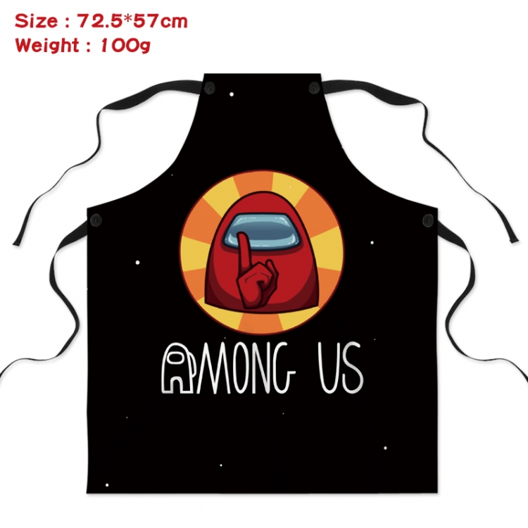 Among-us Anime creative digital printing apron Style 18