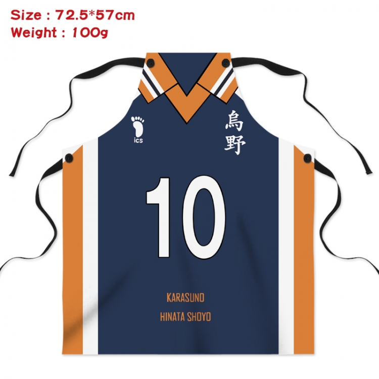 Haikyuu!! Anime creative digital printing apron Style 7