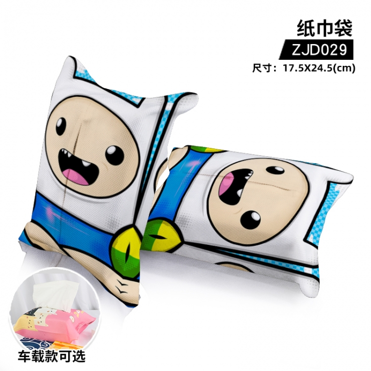 Adventure Time with Anime cloth tissue bag Single model can be customized ZJD029