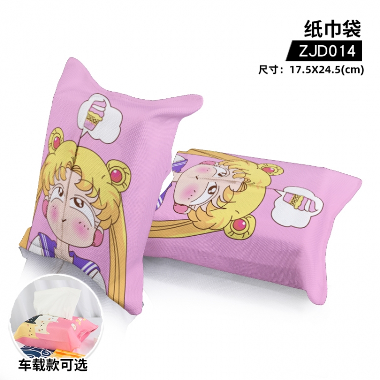 sailormoon Anime cloth tissue bag Single model can be customized ZJD014