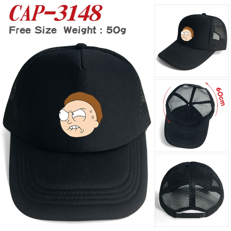 Rick and Morty Anime print outdoor leisure cap CAP3148